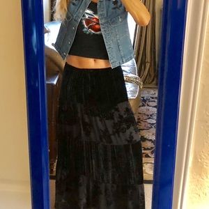 Chico’s bohemian maxi midi skirt size 1